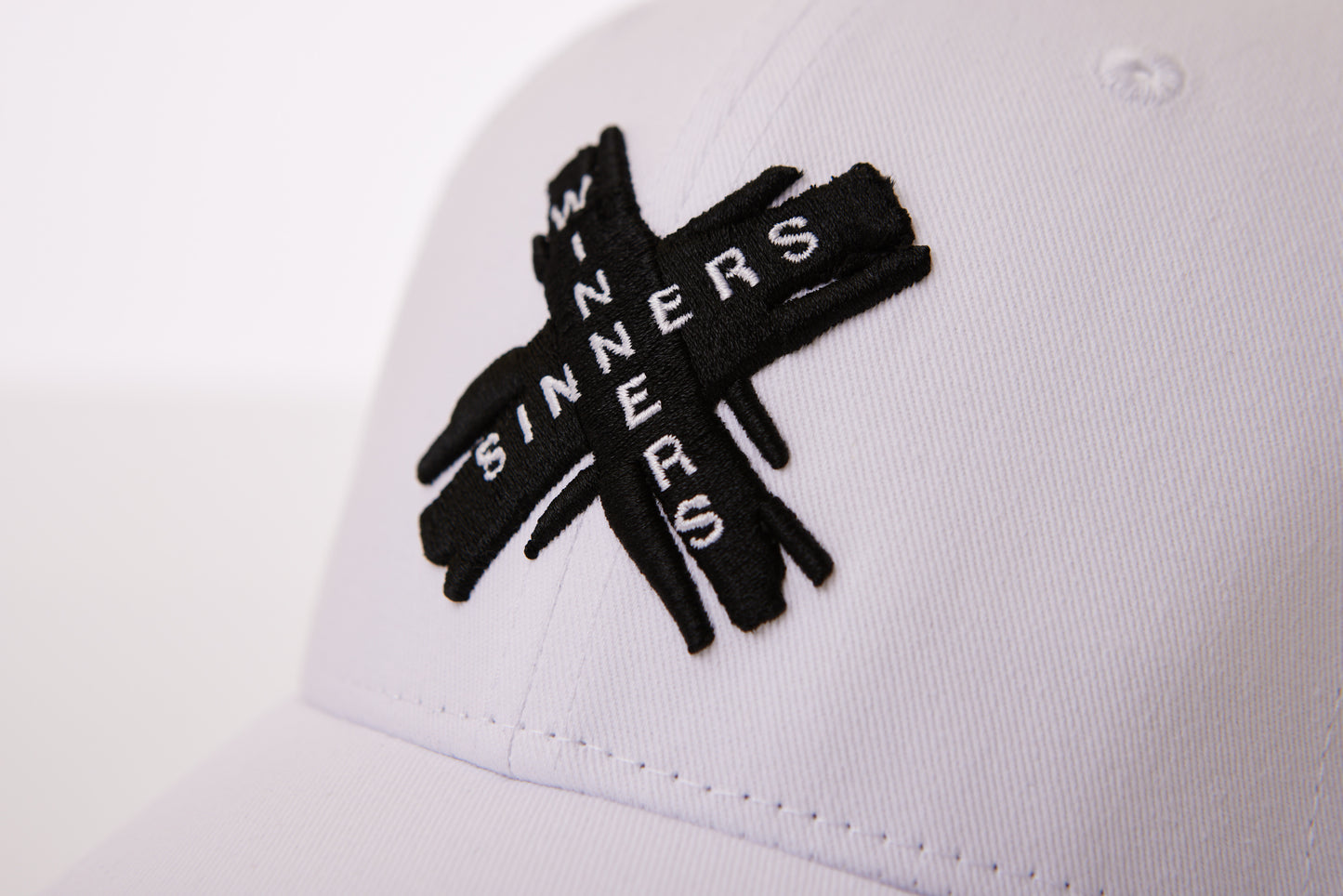 White Winners&Sinners X Logo Mesh Trucker Hat